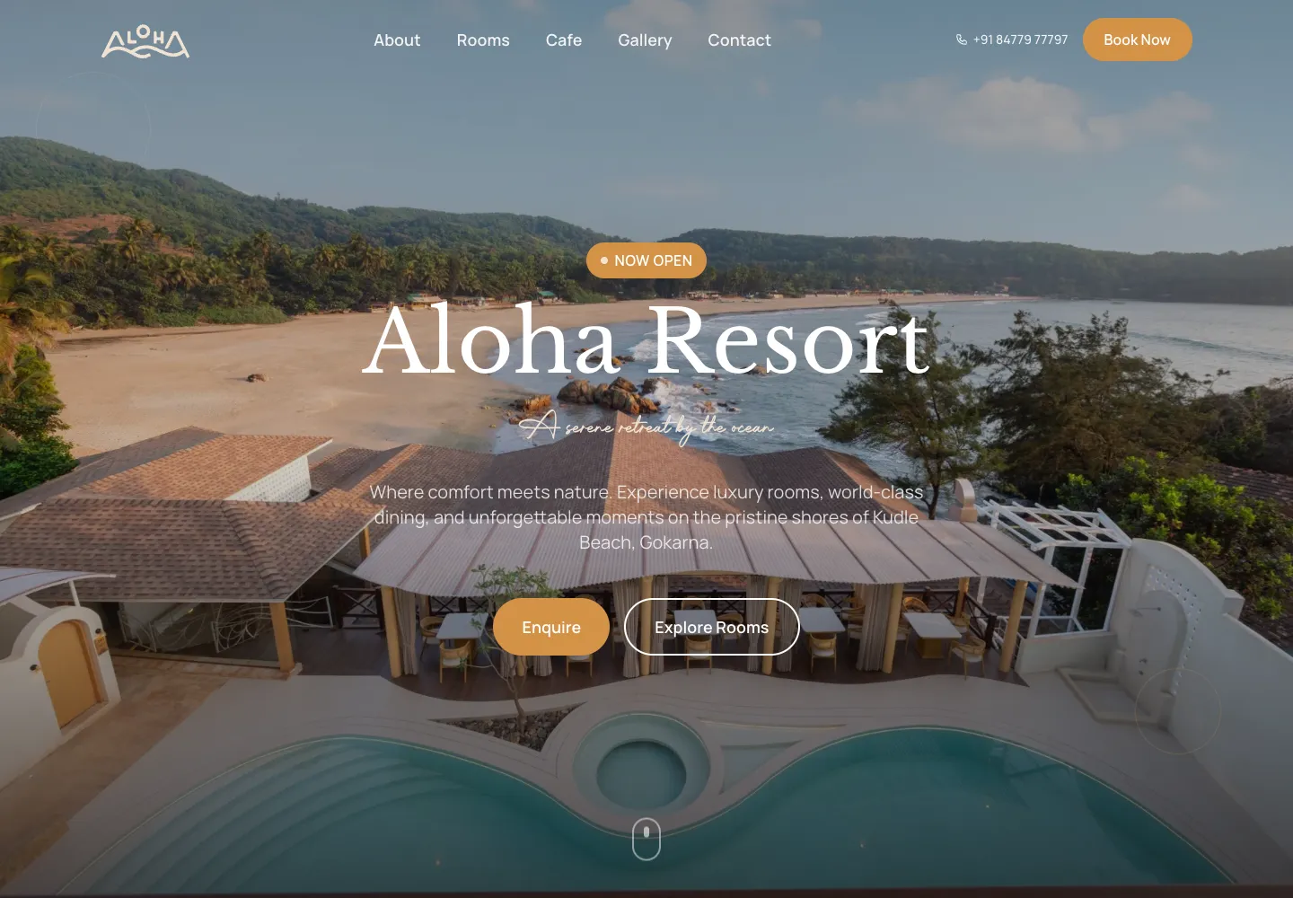 Aloha Gokarna website