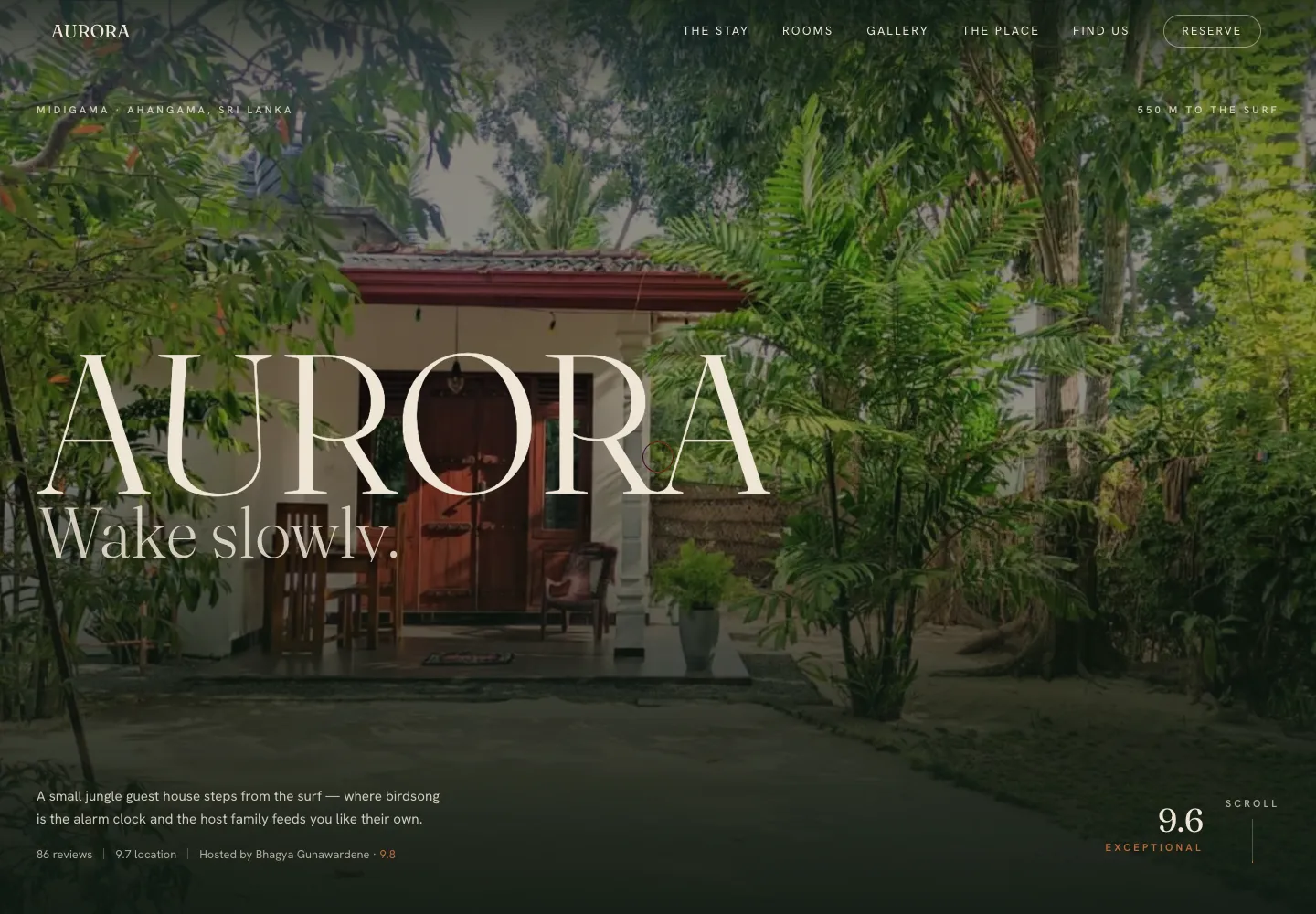 Aurora Midigama website