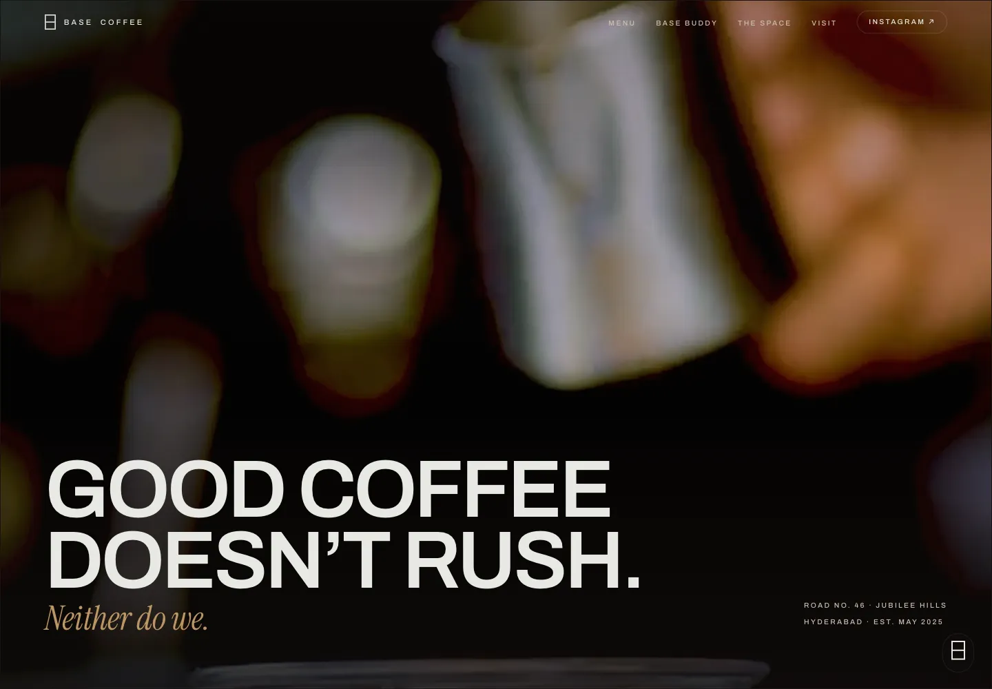 Base Coffee website